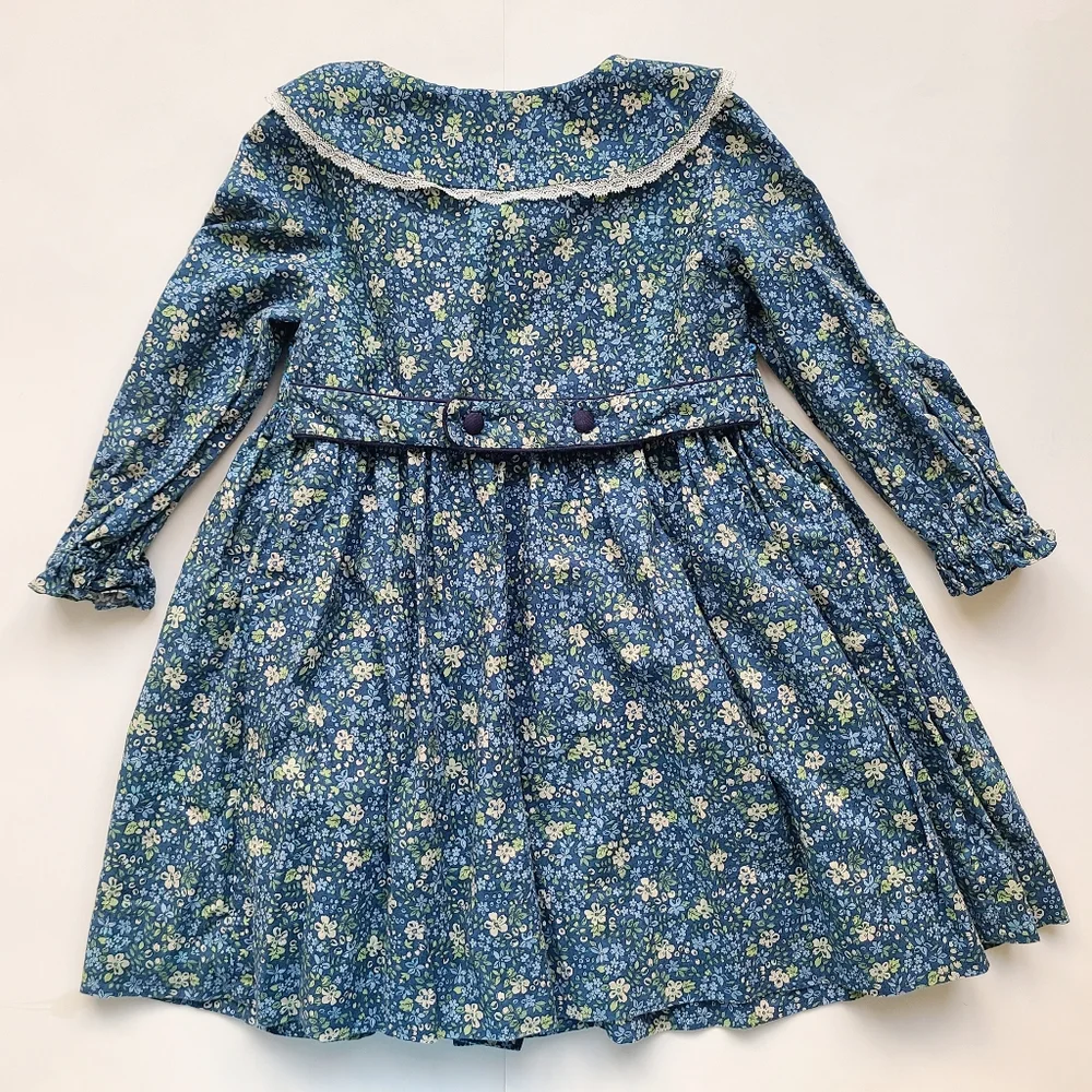 Pepa London Smocked Blue Floral Dress - Picture 5 of 5